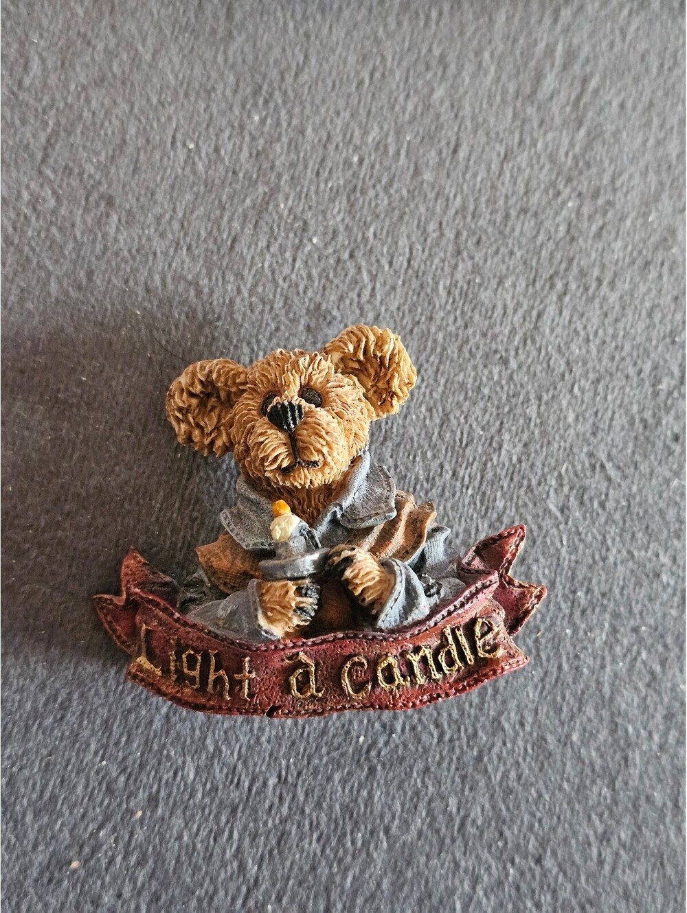 Boyds Bear Light A Candle Brooch